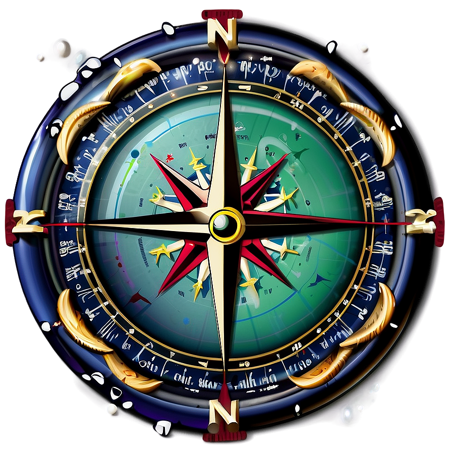 Sea Navigation Compass Rose Png 05252024 PNG Image