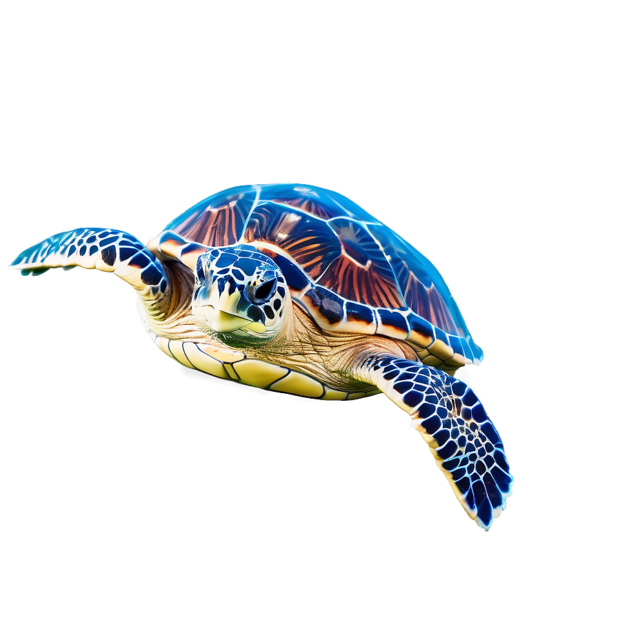 Sea Turtle In Deep Blue Ocean Png Hpi PNG Image