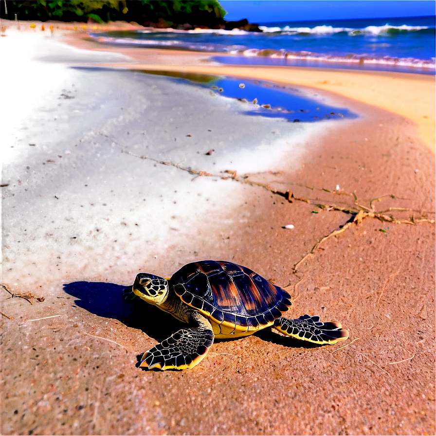 Sea Turtle Nesting Beach Png Plj74 PNG Image