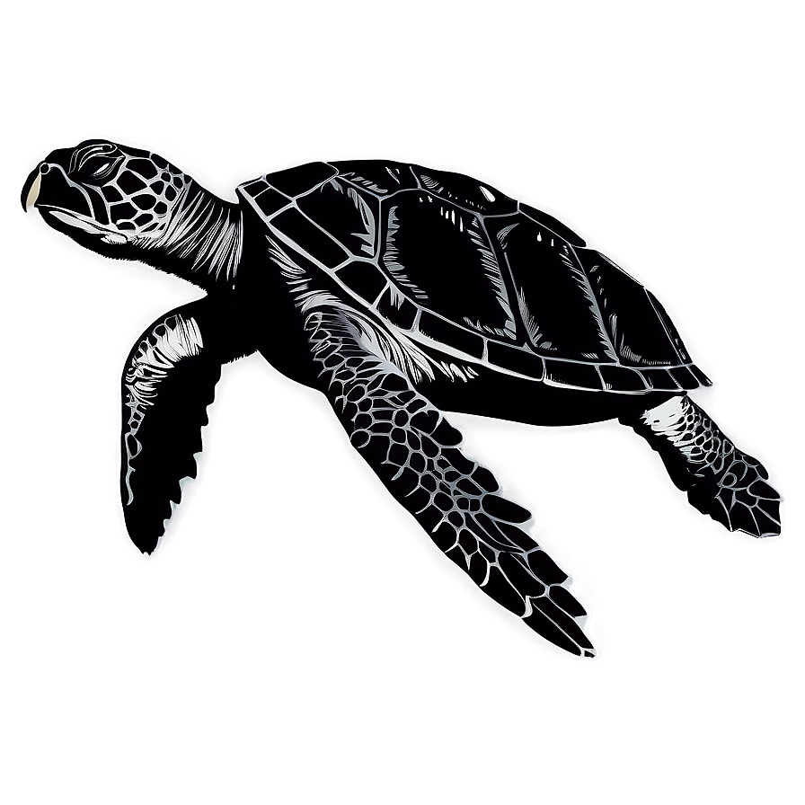 Sea Turtle Silhouette Png 19 PNG Image