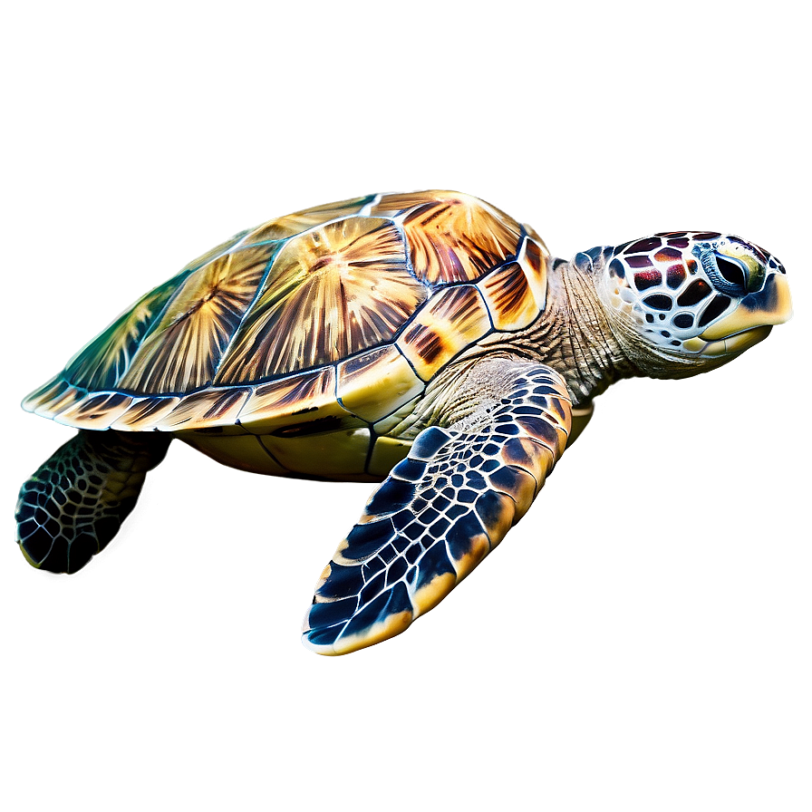 Sea Turtle With Coral Reef Png Joh26 PNG Image