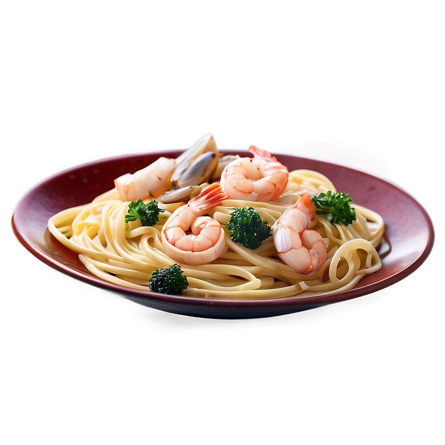 Seafood Linguine Pasta Png Phn34 PNG Image