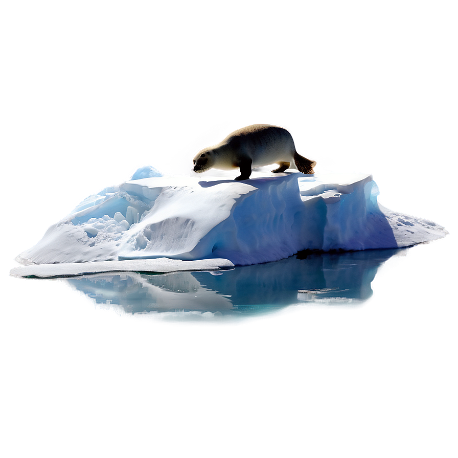 Seal On Iceberg Png Van PNG Image