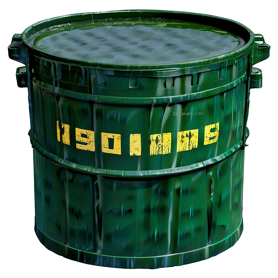 Sealed Toxic Waste Container Png Una PNG Image