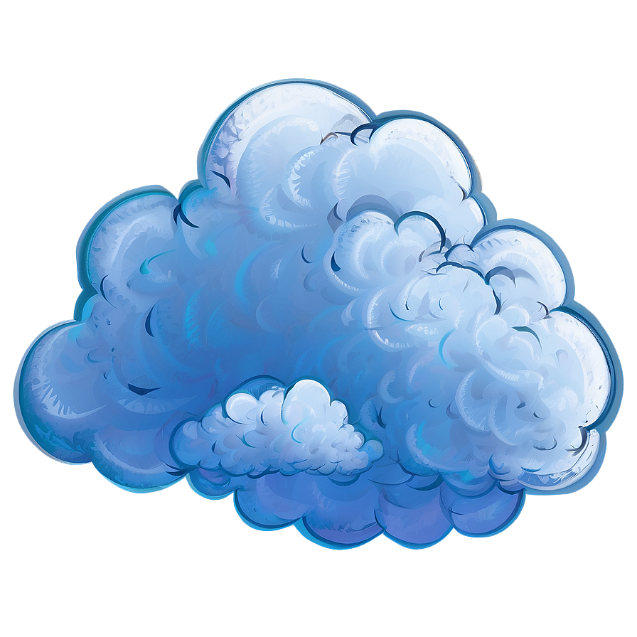 Seamless Blue Clouds Png 80 PNG Image