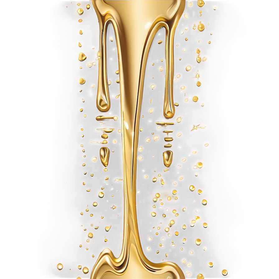 Seamless Gold Glitter Drip Png Iug29 PNG Image