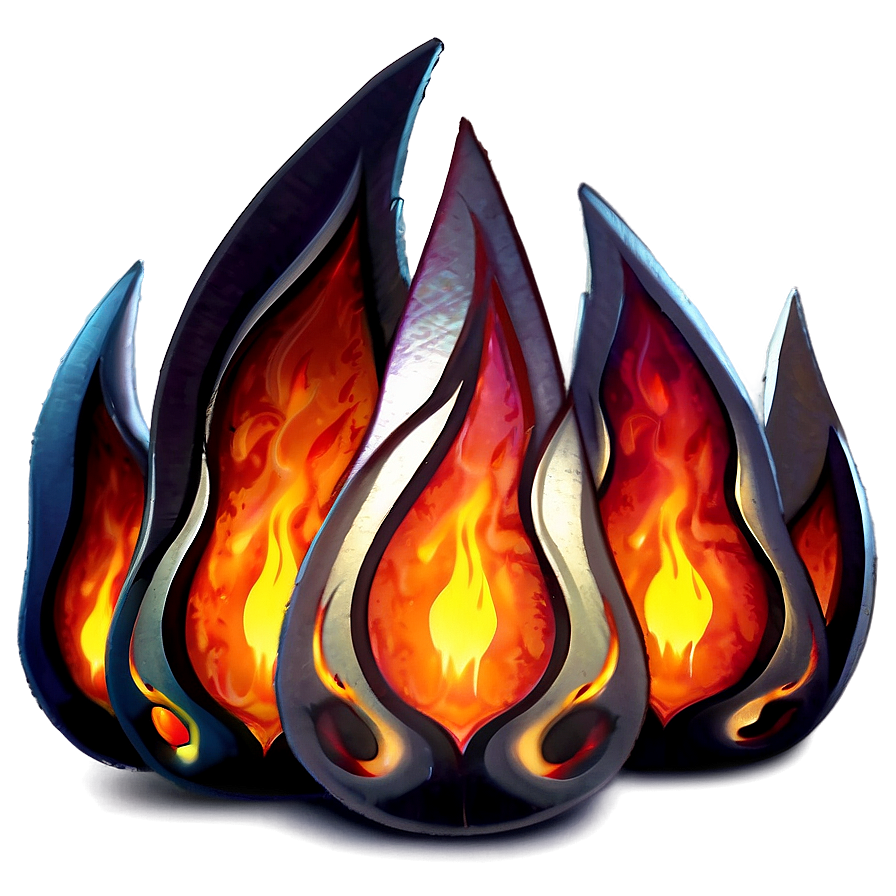 Searing Flames Png B PNG Image