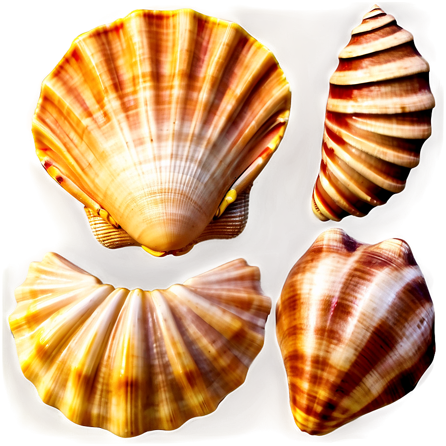 Seashell Collection Vintage Png Oqs PNG Image