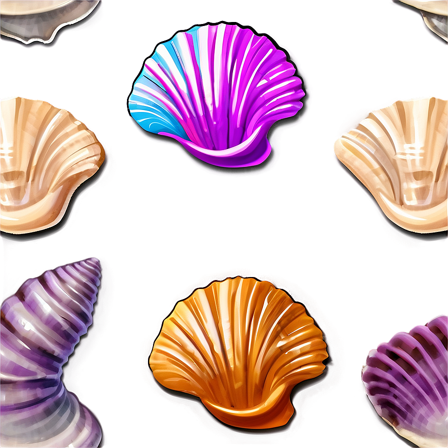 Seashell Seamless Pattern Png Pxp PNG Image