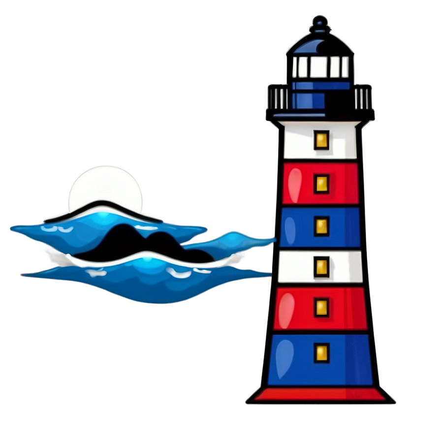 Seaside Lighthouse Art Png Etx46 PNG Image