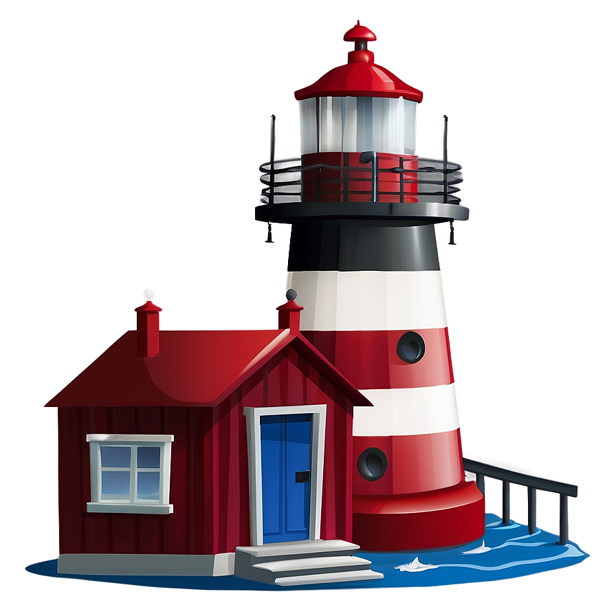 Seaside Lighthouse Building Png 05232024 PNG Image