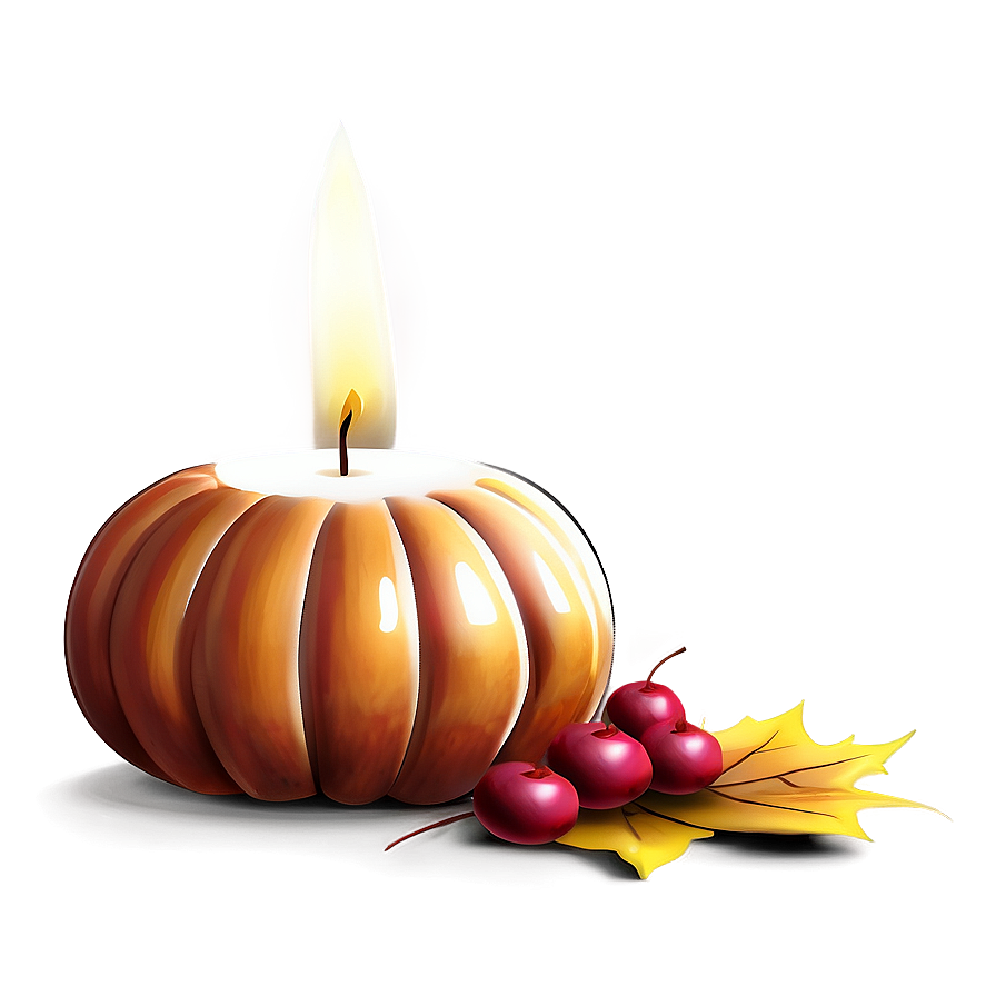 Seasonal Autumn Candle Png 05242024 PNG Image