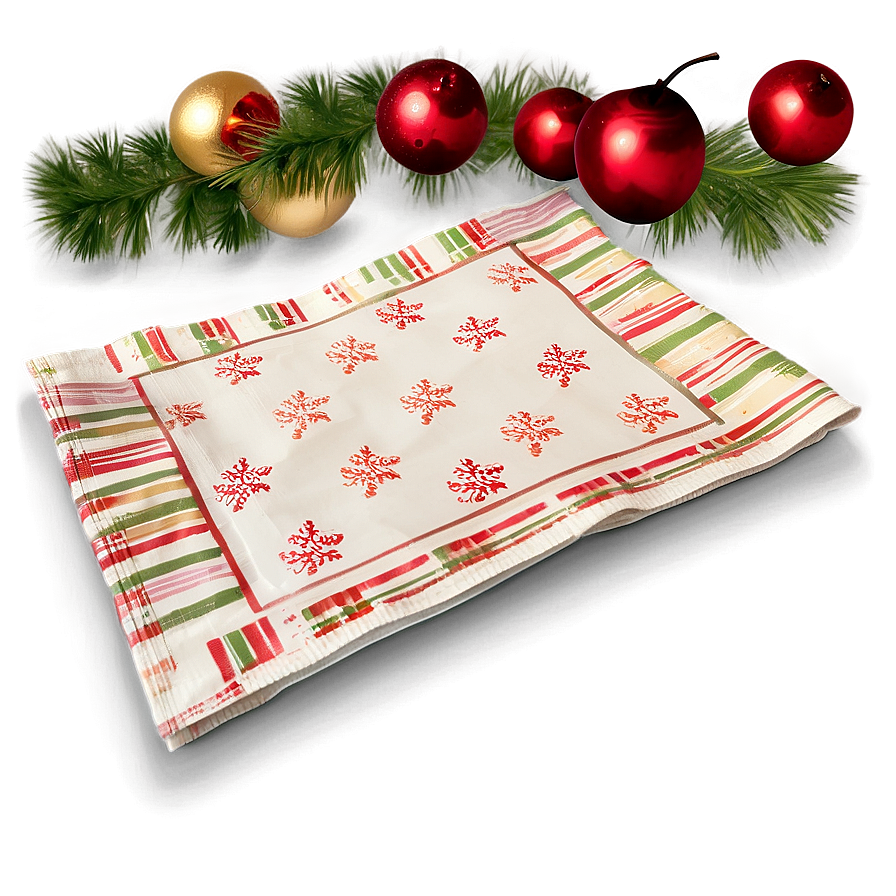 Seasonal Celebration Napkin Png 05252024 PNG Image