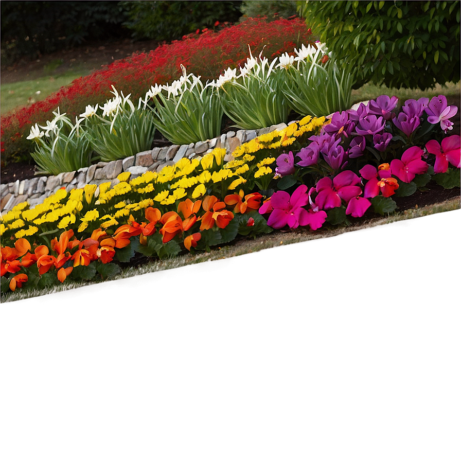 Seasonal Flower Bed Png Acg67 PNG Image