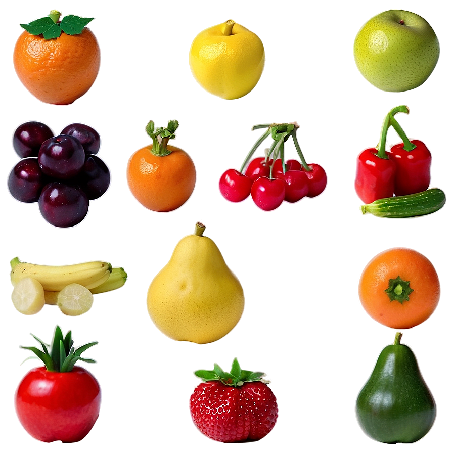 Seasonal Fruit And Veg Png Qfs24 PNG Image