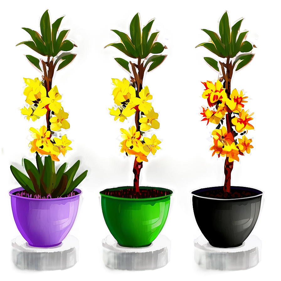 Seasonal Potted Plants Png Hgl PNG Image