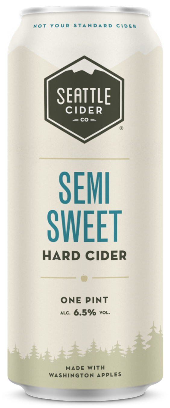 Seattle Cider Semi Sweet Hard Cider Can PNG Image