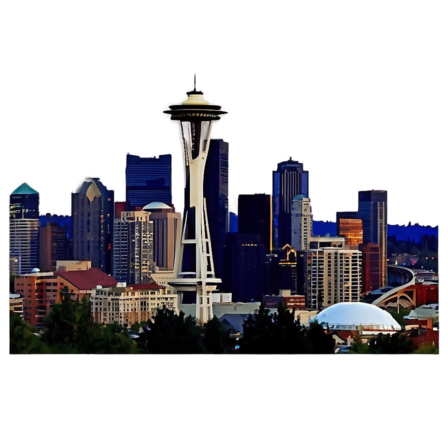 Seattle Skyline And Columbia Tower Png 74 PNG Image