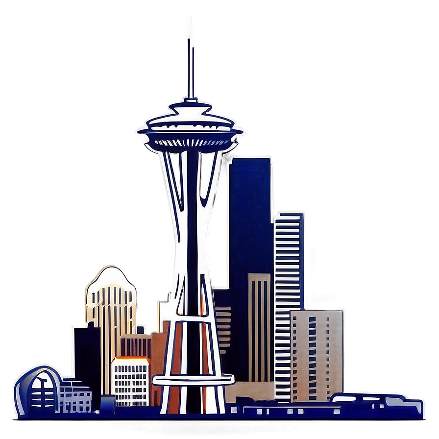 Seattle Skyline B PNG Image