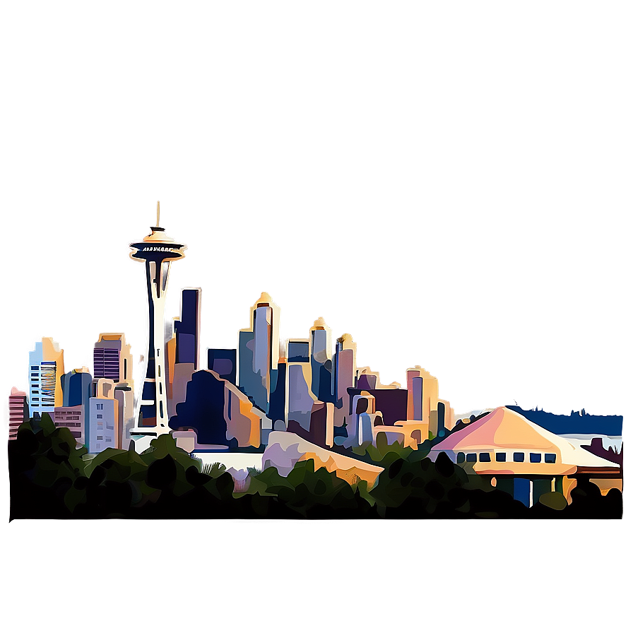 Seattle Skyline From Kerry Park Png 27 PNG Image