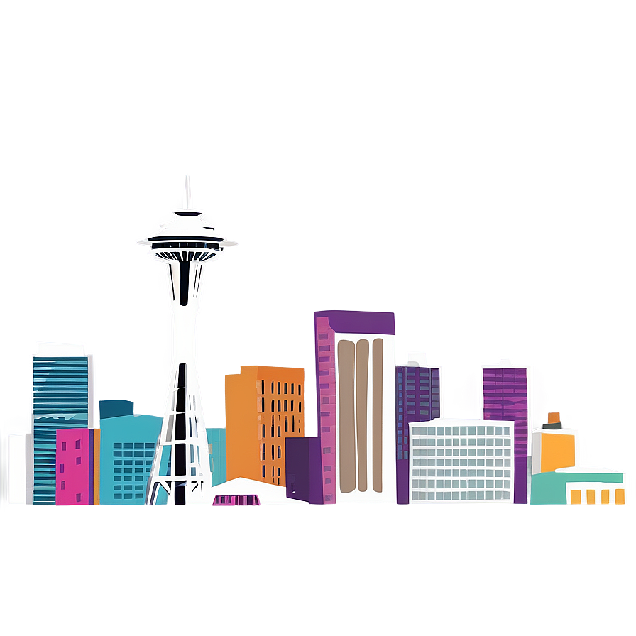 Seattle Skyline Panorama Png 63 PNG Image