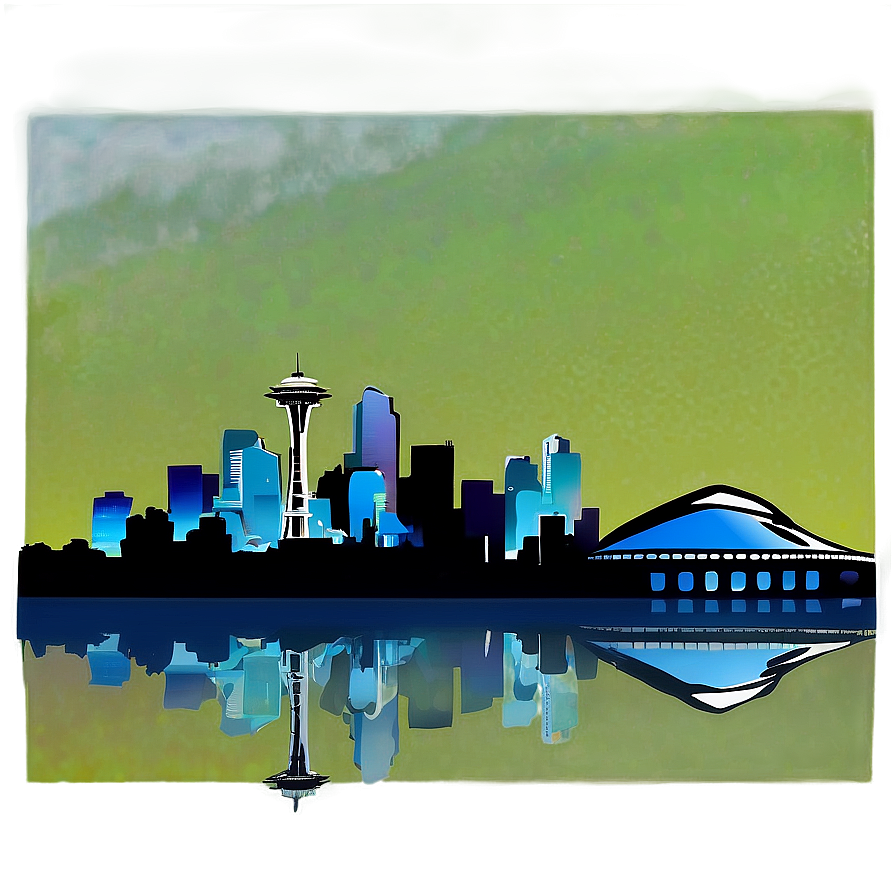 Seattle Skyline With Blue Sky Png 06252024 PNG Image