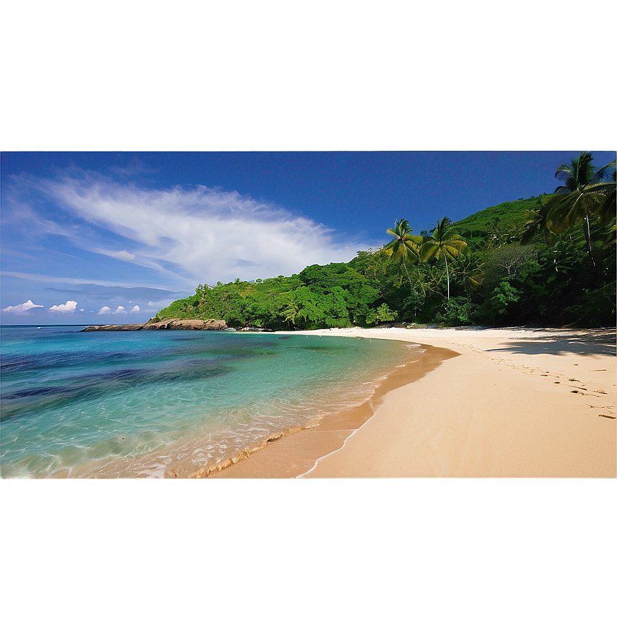 Secluded Beach Cove Landscape Png 9 PNG Image