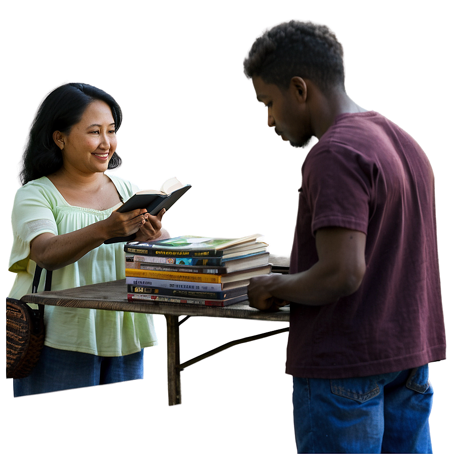 Second-hand Books Market Png Lhf PNG Image