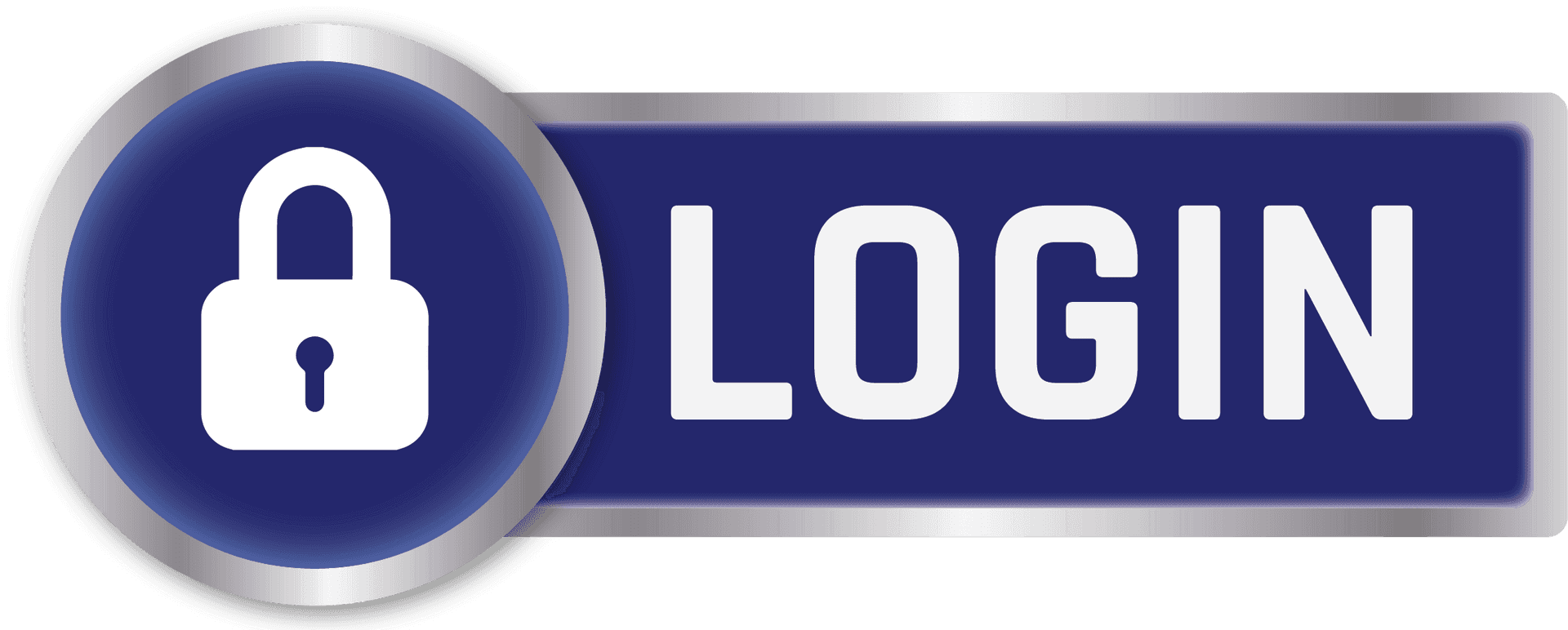 Secure Login Button Graphic PNG Image