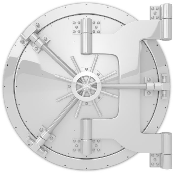 Secure Vault Door Closed PNG Image