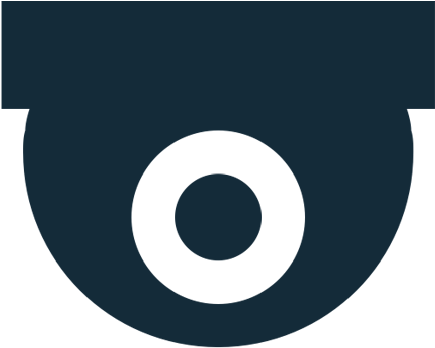 Security Camera Icon_ Blue Background PNG Image