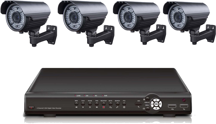 Security Camera Systemwith D V R PNG Image