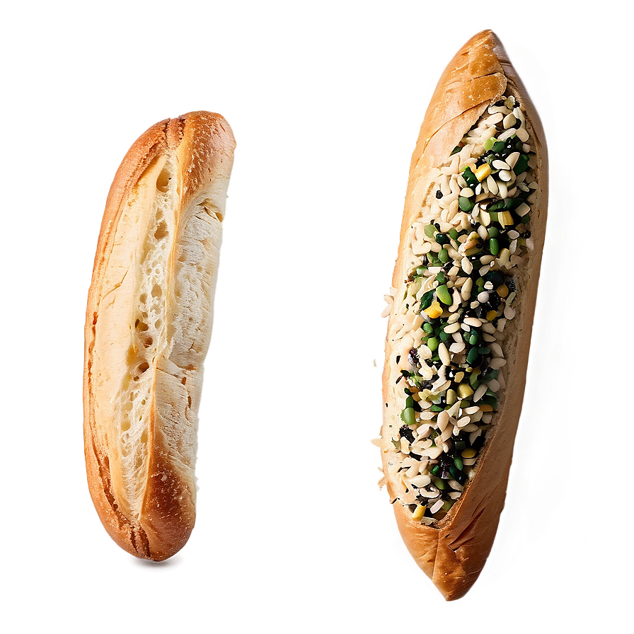 Seed Topped Baguette Png 05252024 PNG Image