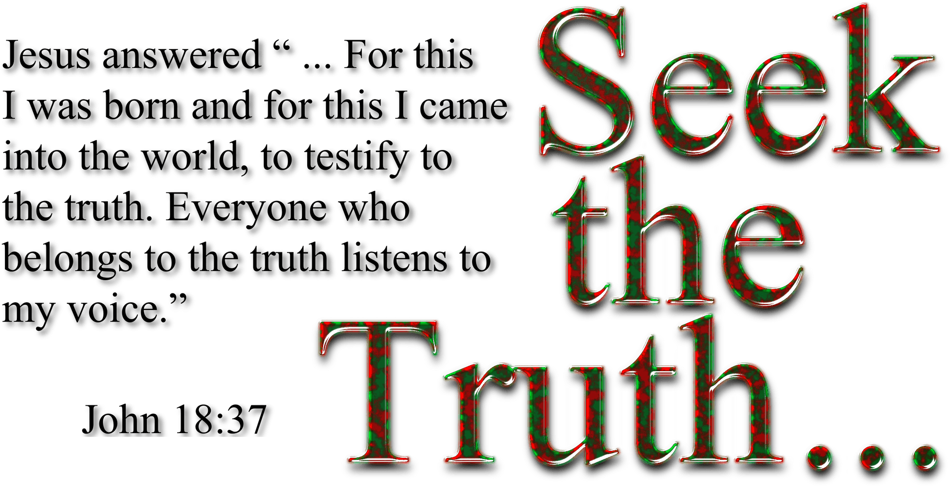 Seek The Truth Inspirational Quote PNG Image