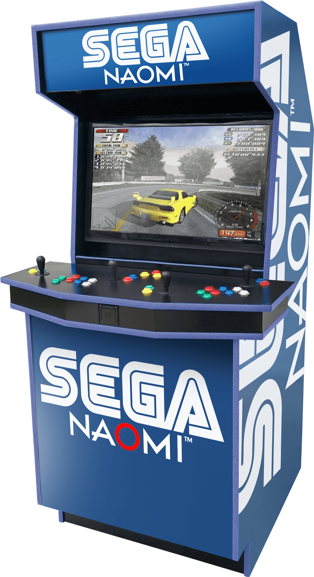 Sega_ N A O M I_ Racing_ Arcade_ Cabinet.png PNG Image