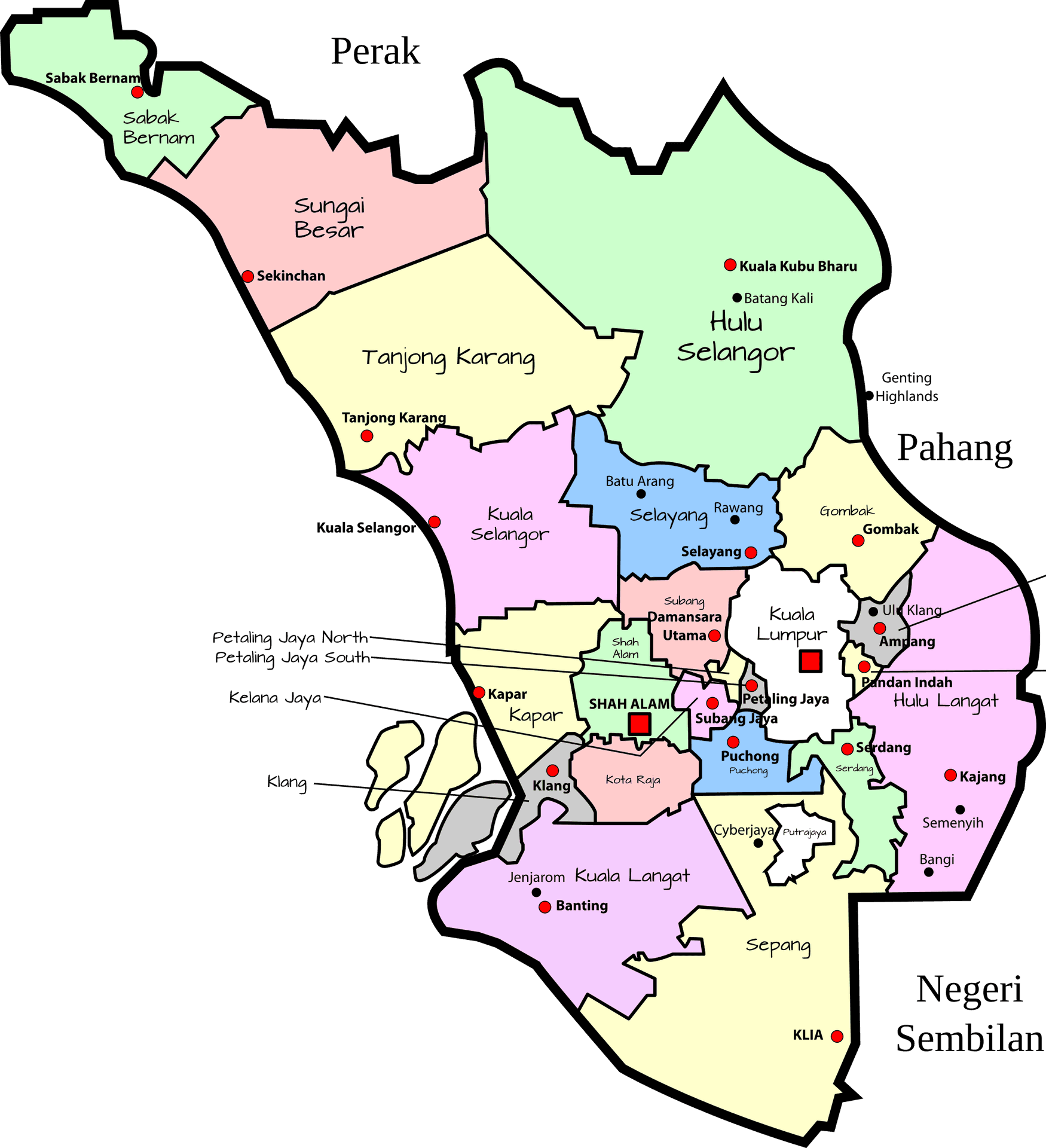 Selangor_ Map_ Malaysia PNG Image