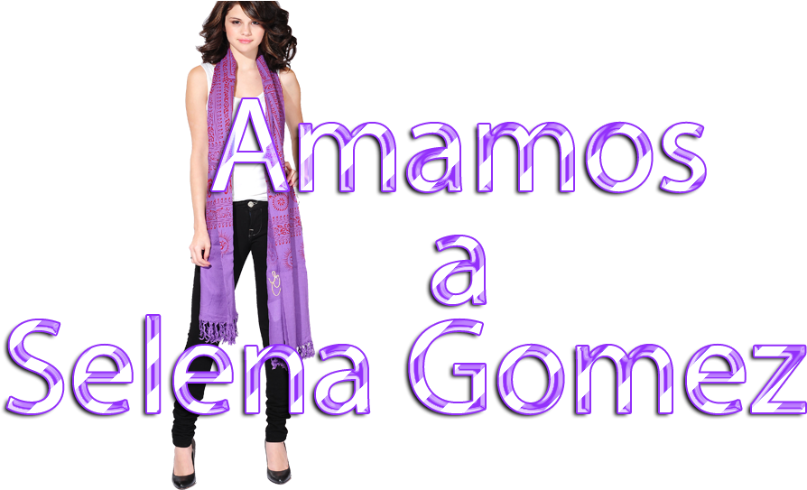 Selena Gomez Purple Scarf Pose PNG Image