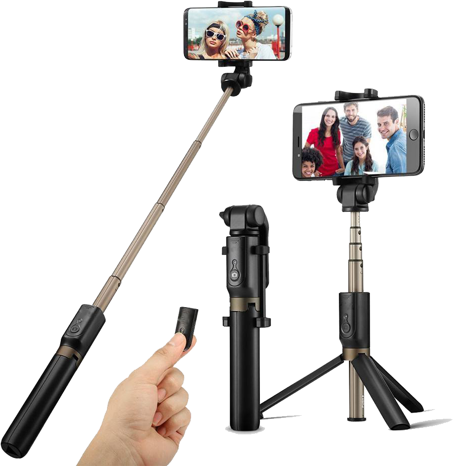 Selfie Stickand Tripod Combo PNG Image