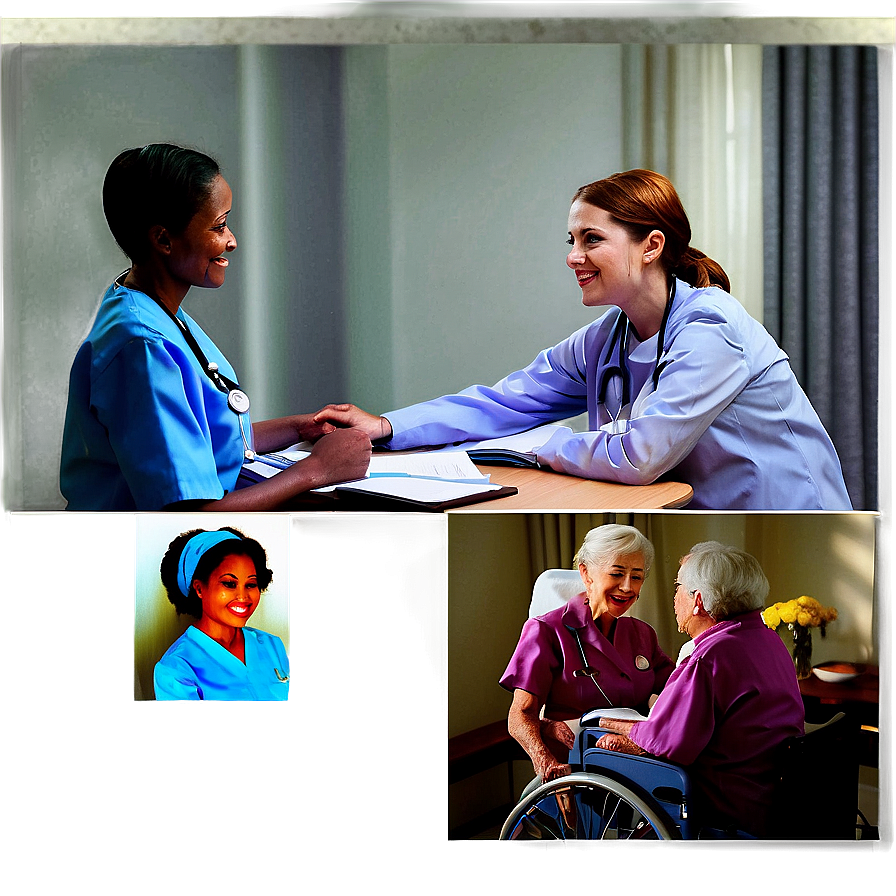 Senior Care Nurse Png Bdp PNG Image