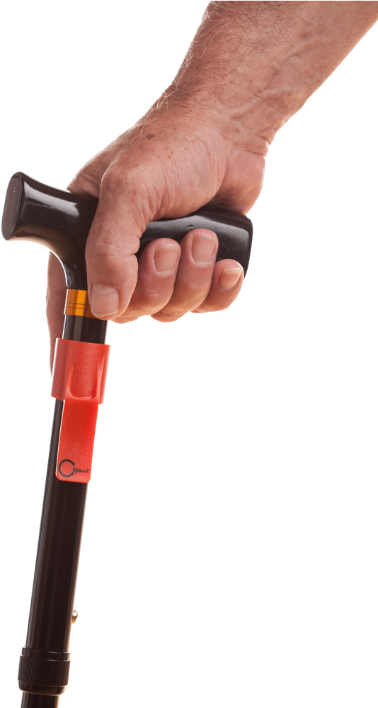 Senior Hand Gripping Walking Stick PNG Image