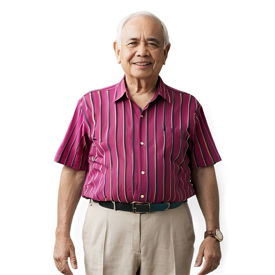 Senior Man Standing Portrait Png 05252024 PNG Image