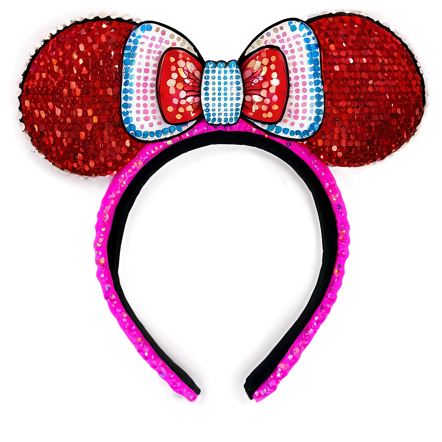 Sequin Minnie Mouse Ears Png 06132024 PNG Image