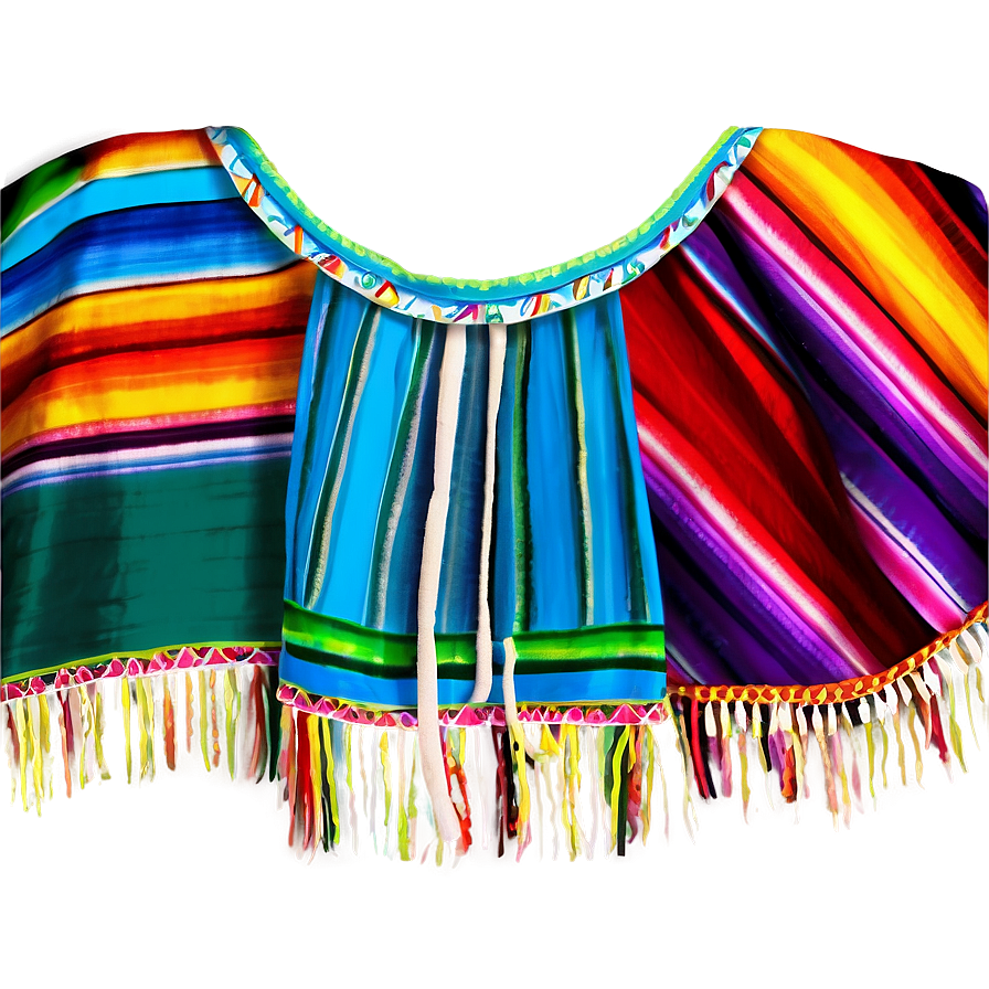 Serape Mexican Poncho Png Vql PNG Image