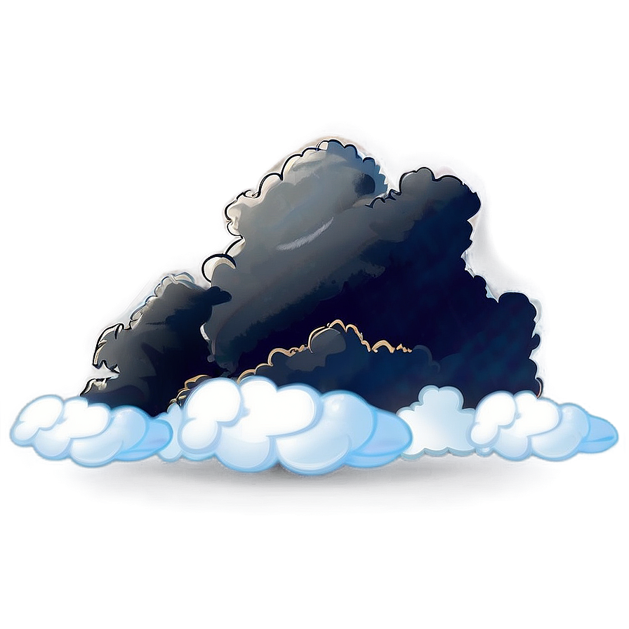 Serene Black Clouds Png Xyd PNG Image