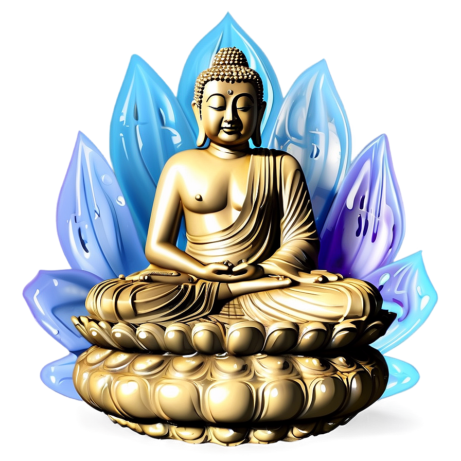 Serene Buddha Fountain Png 06122024 PNG Image