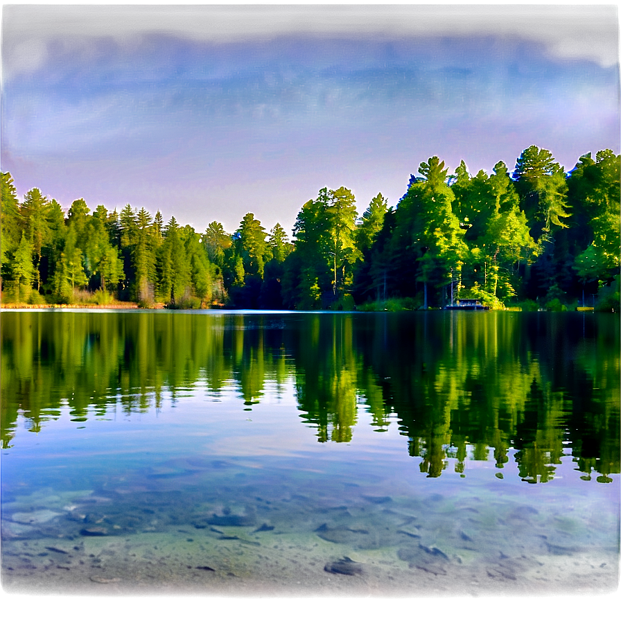 Serene Lake Woods Png 95 PNG Image