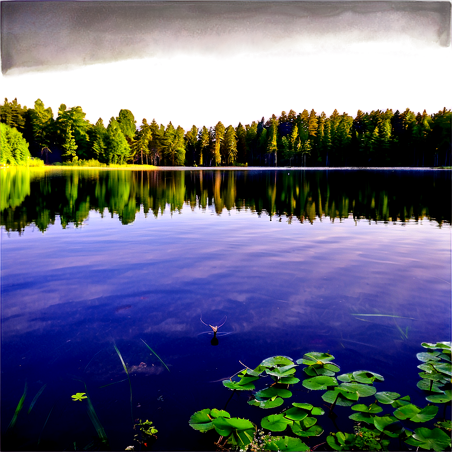 Serene Lake Woods Png Cvd52 PNG Image