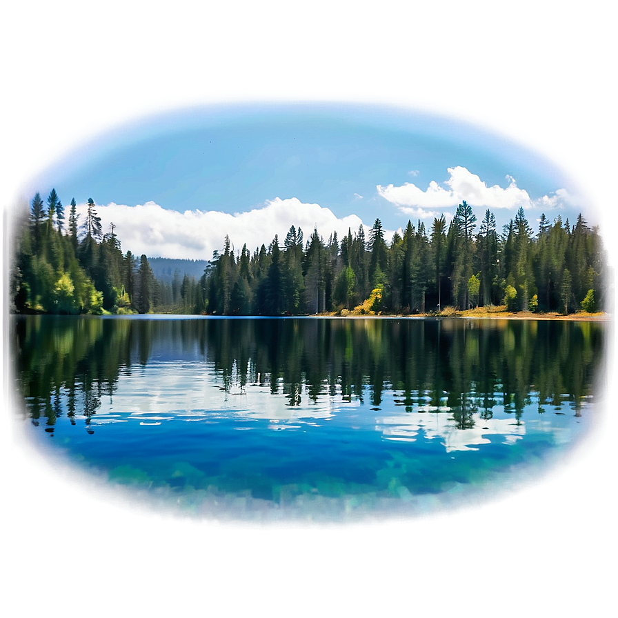 Serene Lake Woods Png Isp91 PNG Image