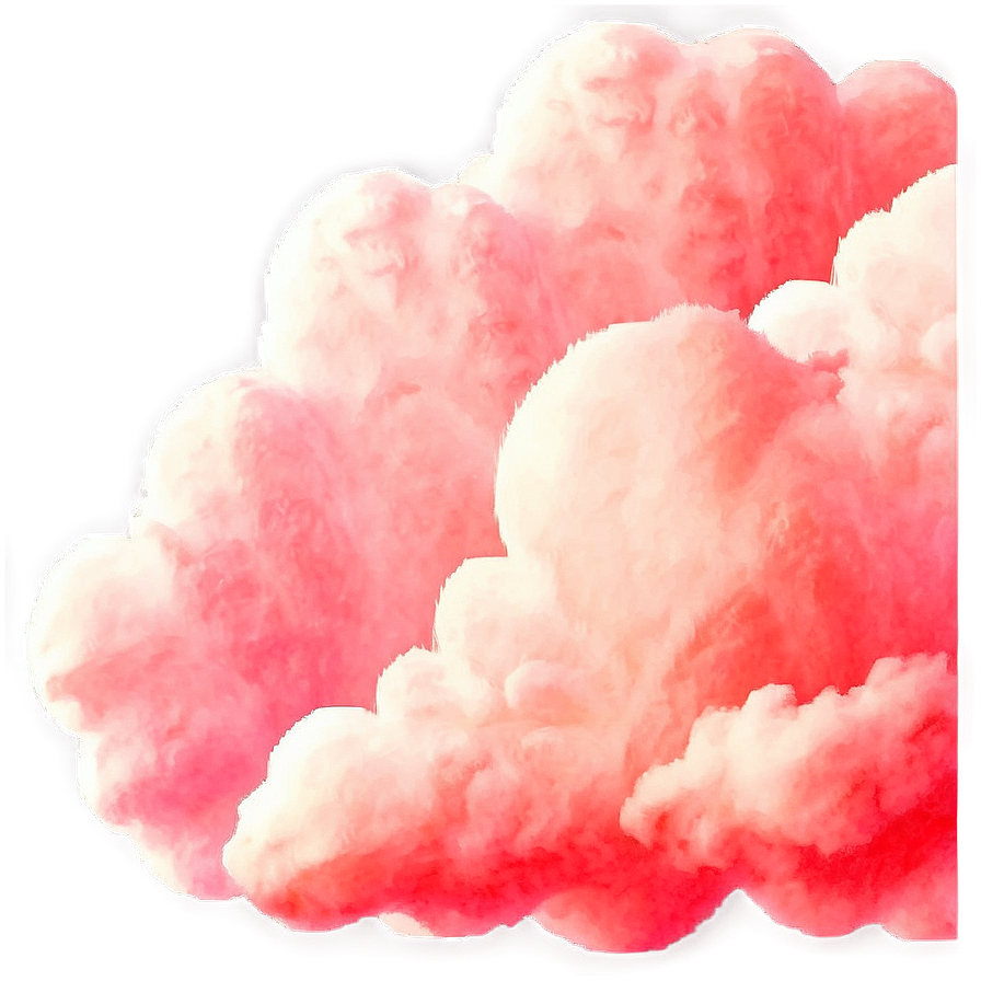 Serene Pink Cloud Background Png Xgf97 PNG Image