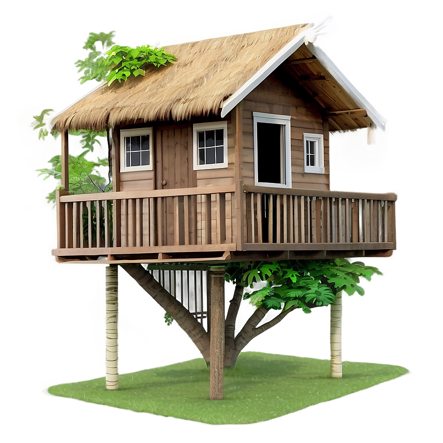 Serene Tree House Png Ptb16 PNG Image